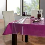 ARADENT 0.20mm Transparent Dining Table Cover Suitable for 8 Seater(Size: 60X90 Inches)
