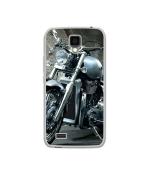Casotec Motorcycle Design Printed Silicon Soft TPU Back Case Cover for Gionee P2S
