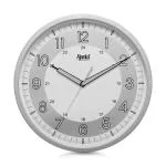 Ajanta Plastic Night Glow Modern Clock Radium Wall Clock (310x44x310mm, Silver)(2937 Silver)