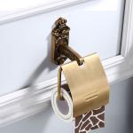 Plantex Antique Aluminium Toilet Paper Roll Holder (Bronze)