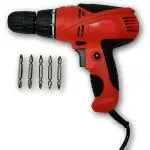Sauran Screwdriver Machine Cum Drill Machine With Screwdriver Bits (10 mm Chuck Size)