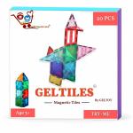 Geltiles Multicolor Magnetic Building Blocks Toy with Storage Box for Kids (3 Years and Up) Pack of 20