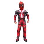 Vritraz Kids Deadpool 3D Superhero Cosplay Bodysuit - L