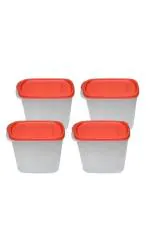 Tupperware White Plastic Smart Storer 1.1L 4 Pieces