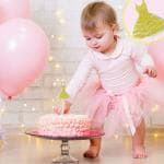 AMFIN Happy Birthday Cake Candles / Birthday Candles for Cake / Girl Candle 1st Birthday - Pack of 1