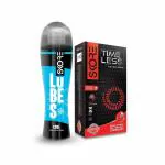 Skore Climax Delay Condoms (Time Less) 10N + Skore Lubes Cool - 50 ml