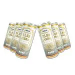 Newtreo Club Soda | 100% Natural Unsweetened Soda Water | Zero Sugar & Zero Calories | Unflavoured Carbonated Water | Plain Soda Drink | Pack of 6 (250ml Each)