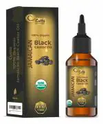 Organic Jamaican Black Castor Oil (118 ML) USDA Organic, Traditional Handmade with Typical and Traditional roasted Castor beans smell.