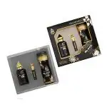 Al-Nuaim Black XS Gift Set | 1 Perfumed Spray - 200ml | 1 Eau De Perfume - 100ml | 1 Attar Roll on - 6ml | Gift Set For Unisex