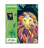 S TOYS HOUSE Animal Power Scratch Art Kit for Kids 6-12 With Stickers, Birthday Return Gifts for Girls & Boys Ages 5, 6, 7, 8, 9, 10 Year Old, Diy Activity Travel Toys for Kids, Paper Craft Kit