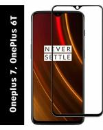 ALOMPIK OnePlus 6T Black Scratch Resistant and Air Bubble Proof Edge To Edge Screen Guard