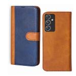 Knotyy Samsung Galaxy F34 5G, Samsung F34 5G Blue and Brown Faux Leather Back Cover Flip Cover (Dual Protection, Pack of: 1)