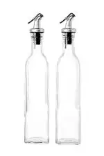 Glass Oil Dispenser Bottle for Kitchen| Vinegar Dispenser, BPA Free, Salad Dressing Cruet Glass Bottle Olive Oil Bottles Dispenser