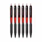 Uni-ball SXN 101 Jetstream Ball Pens, 0.7mm Tip, Red ink , Pack of 6