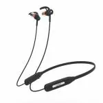 Leaf Move 2 Neckband Bluetooth Earphones with mic, Compact Design sweatproof in Ear Wireless Headphones with Bluetooth v5.0 and 18 Hours Playback time (Carbon Black)
