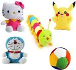 Kashish Trading Company kitty,doremon,pikachu,cater,BALL-M (25-55cm) - 30 cm (Multicolor)