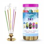 kreyam's Rudra, Ratrani, Kasturi, Mallika, Lavendar Agarbatti Combo Pack Incense Sticks