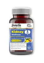 Guapha Ayurveda Kidney Wellness | Kidney & Bladder Cleanse Detox | Urinary Tract Infection (UTI) | With Herbal Extracts Of Pashanbhed, Palash Pushp, Punarnava, Gokhru | 60 Tablets |