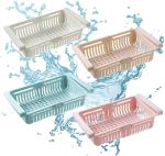 Mechdel Multicolor Fridge Tray Sliding Storage Racks (Pack Of 4)