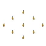 Comet Busters Golden With Silver Stone Bindi For Women