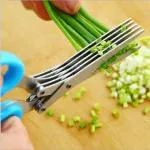 Stainless Steel Kitchen Knives 5 Layers Scissors for Kitchen Vegetable Cutter Tools (1PCS)