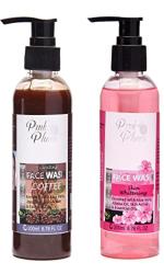 Pink Plums Coffee, Skin Whitening And Intense Clean Face Wash, 200 Ml (Combo Of 2)