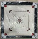 BACHPAN TOYS AND GIFT GALLERY - Carrom Board with 24 Transparent Coins Striker & Powder 4 cm Carrom Board 18*18 Inch