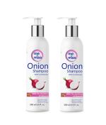 Me & Maa Onion Hair Fall Shampoo for Hair Growth & Hair Fall Control, with Onion Oil & Almond oil (200 ML + 200 ML) Pack of 2