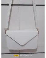 Sanho BOX Sling bag for girls and women|White color with ditachable strap