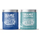 Beanly Instant Coffee Pack of 2 Freeze Dried & Microground Coffee ( Classic, Very Vanila) l flavour coffee l All flavoured coffee l office Coffee l coffee powder l traditional coffee