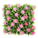 Foliyaj Wall Mat With Artificial Leaves And Flowers 23 x 23 cm