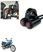 Qiisx 12V Handlebar Motorcycle Double Control Switch 7/8'' 22mm Motorcycle Switch Handlebar Headlight Fog Spot Light Dual on Off Switch for Hero HF Deluxe