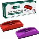 YAJNAS Non Magnetic Premium White Board Duster | Dry Erase Whiteboard Eraser for Erasing White Board Marker or Chalk Board Writing - (Pack of 02, Multicolor) Dusters (Set of: 2, Multicolor)
