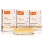 Tulips Handmade Bathing Bar Soap White Musk (125 x 3 pack)