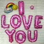 My Party Suppliers Premium Quality I Love You Lettter Foil Balloons