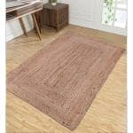 IAAR Braided Handmade Large Area Jute Rug Floor Décor Jute Rug Braided rug Bohemian Area Rug Hand Woven Rug Outdoor Rug Picnic Rug