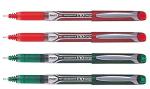 Pilot Hi-Tecpoint V10 Grip Medium Point Liquid Ink Pen | Tip Size - 1.0 MM | Dimpled Rubber Grip with Unique Dimple Tip Technology | Ink Colour - 3 Red and 3 Green | Pack of 6