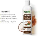 Edith Naturals Cold Pressed Extra Virgin Coconut Oil for Skin & Hai Hair Oil (200 ml)