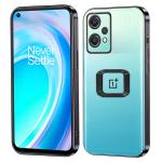 SROCK Back Case Cover for Oneplus Nord CE 2 Lite 5G Electroplated Logo View Back Case Cover | Slim Shockproof |Super Soft TPU | Raised Edges | Anti-Shock | Anti-Yellow Case-Black