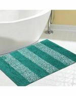 Status Interieur Microfiber Bath Door Mat Anti Slip Backing for Bathroom /Door /Office Entrance Water Absorbent ( 38x 58cm) (Green)