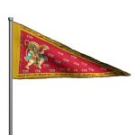 Cozynook Jai Shree Ram Flag, Hanuman Flag, Chanting Jai Shri Ram With Hanuman Ji Photo - Sizes Small to Biggest (5 No Flag, Red) - 54''x90'' inch