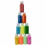 Klassic Multicolor 10 Rangoli Powder with 4 Different Design Patterns Plastic Rangoli Stencils