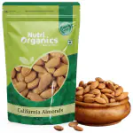 Nutri Organics Dry Fruit 100% Natural Premium California Almonds 500 g