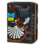 STAY SURE 32CM XXL ULTRA THIN 40 PADS + 10 PANTYLINERS FREE INSIDE THE PACKET