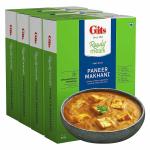 Gits Ready to Eat Paneer Makhani, Pure Veg, Heat and Eat Buttery Indian Gravy, Microwaveable, 1140g (Pack of 4 X 285g Each)