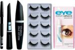 Lenon Beauty False Eyelashes-Set of 5, Eyelashes Glue & Mascara Eyeliner And Eyebrow Pencil (3 in 1) (3 Items in the set)
