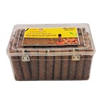 GAVO HARSHIDDHI Cow Dung Chandan Dhoop Batti Organic Incense Sticks 2.5 inc 60 Piece (Chandan/Sandal)