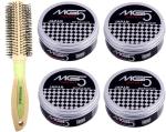 Buy Tya Salon Creamy Round Brush With Japan Hair Wax - 150 G (Set Of 5)