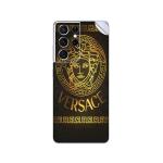 GADGETSWRAP Printed Vinyl Skin Sticker for Samsung Galaxy S21 Ultra - Vrsc Gold