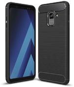 KWINE CASE Samsung Galaxy A6 Plus Black Rubber Back Cover